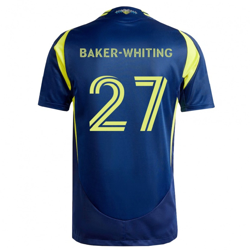 Danxen Män Reed Baker-Whiting #27 Gul Marinblå Bortatröja Matchtröjor 2026/27 Tröjor T-Tröja