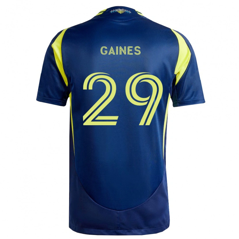Danxen Män Julian Gaines #29 Gul Marinblå Bortatröja Matchtröjor 2026/27 Tröjor T-Tröja