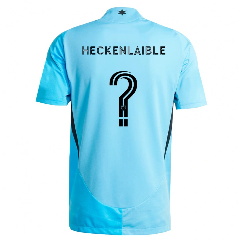 Danxen Män Andrew Heckenlaible #0 Ljusblå Svart Bortatröja Matchtröjor 2026/27 Tröjor T-Tröja