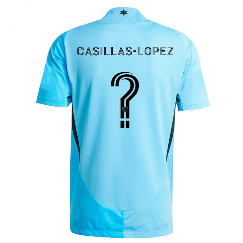 Danxen Män Carlos Casillas-Lopez #0 Ljusblå Svart Bortatröja Matchtröjor 2026/27 Tröjor T-Tröja