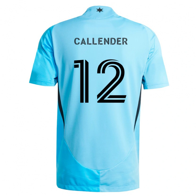 Danxen Män Drake Callender #12 Ljusblå Svart Bortatröja Matchtröjor 2026/27 Tröjor T-Tröja