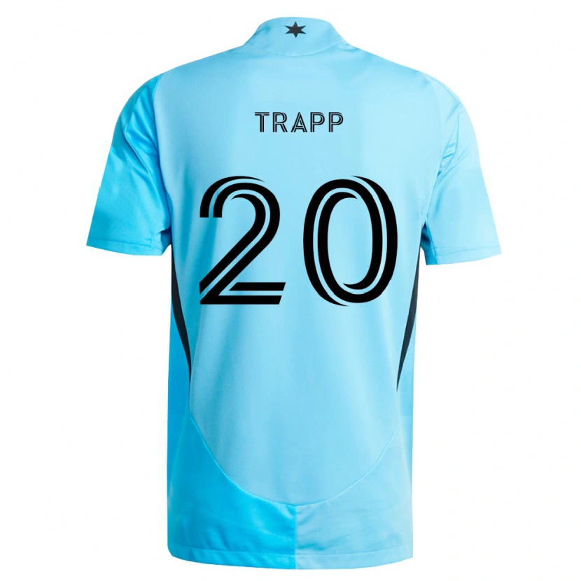 Danxen Män Wil Trapp #20 Ljusblå Svart Bortatröja Matchtröjor 2026/27 Tröjor T-Tröja