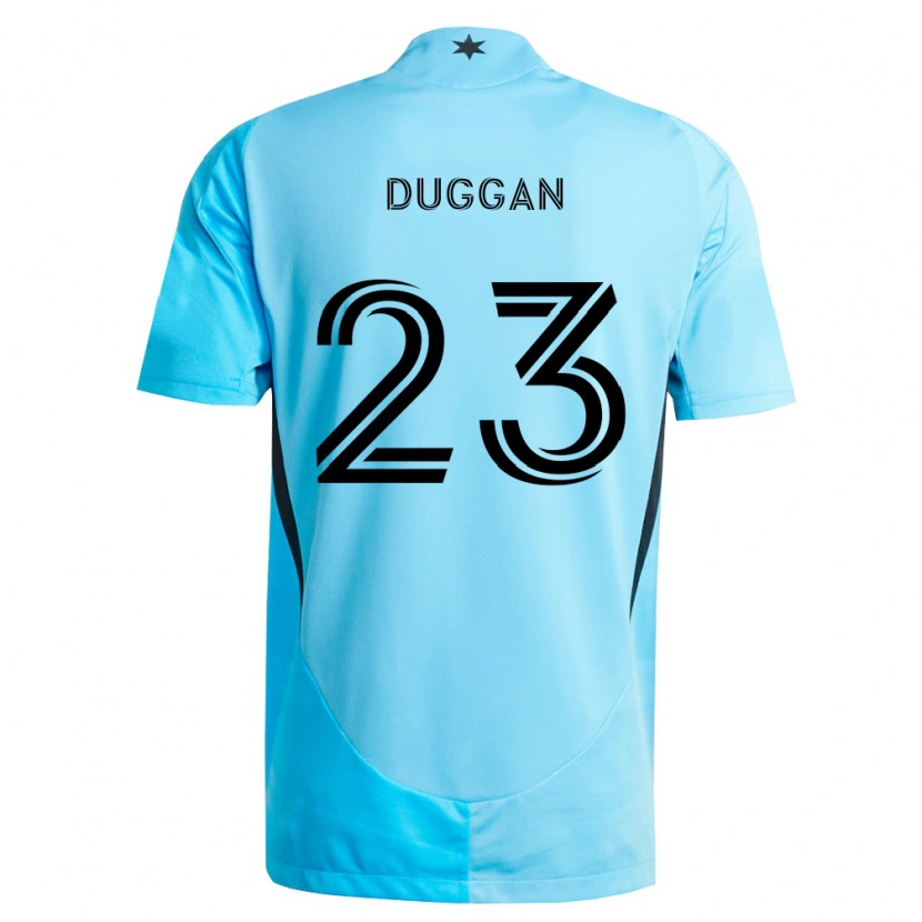 Danxen Män Morris Duggan #23 Ljusblå Svart Bortatröja Matchtröjor 2026/27 Tröjor T-Tröja