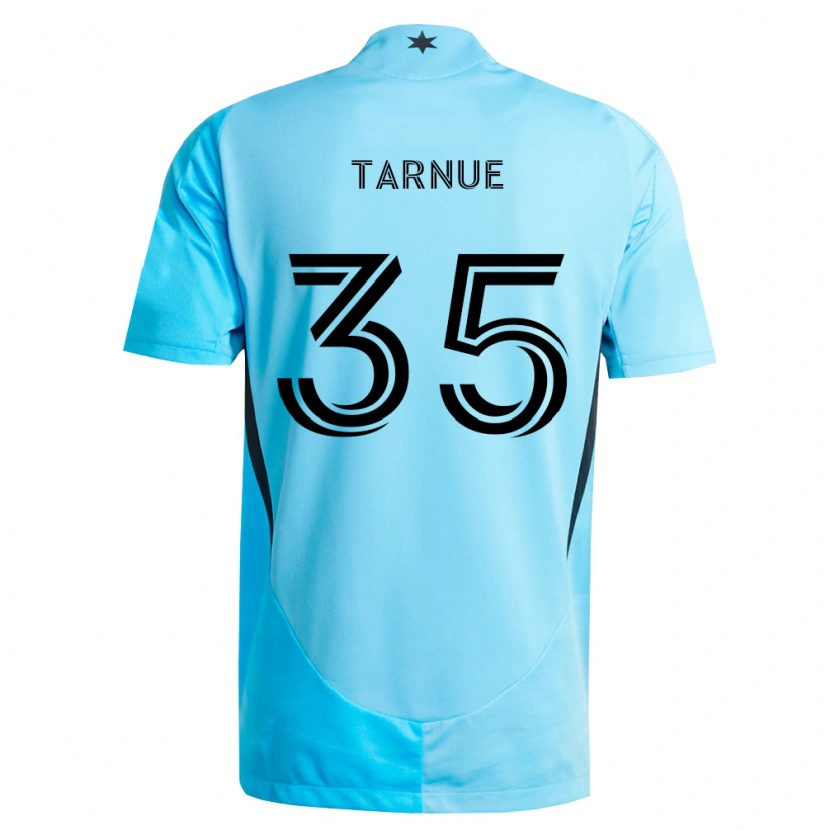 Danxen Män Philip Tarnue #35 Ljusblå Svart Bortatröja Matchtröjor 2026/27 Tröjor T-Tröja