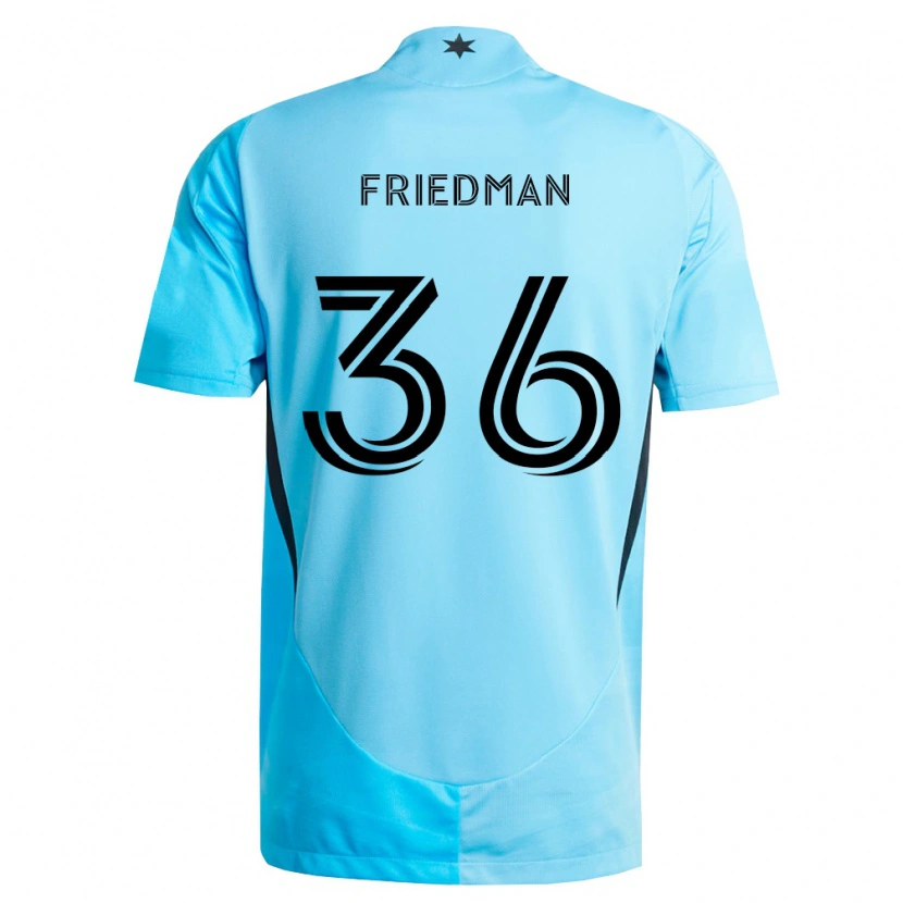 Danxen Män Jakob Friedman #36 Ljusblå Svart Bortatröja Matchtröjor 2026/27 Tröjor T-Tröja