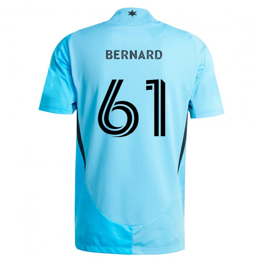 Danxen Män Jadan Bernard #61 Ljusblå Svart Bortatröja Matchtröjor 2026/27 Tröjor T-Tröja