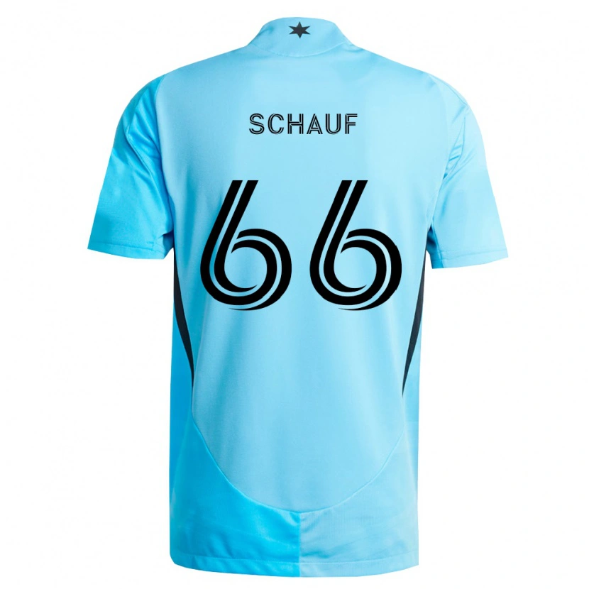 Danxen Män Brody Schauf #66 Ljusblå Svart Bortatröja Matchtröjor 2026/27 Tröjor T-Tröja