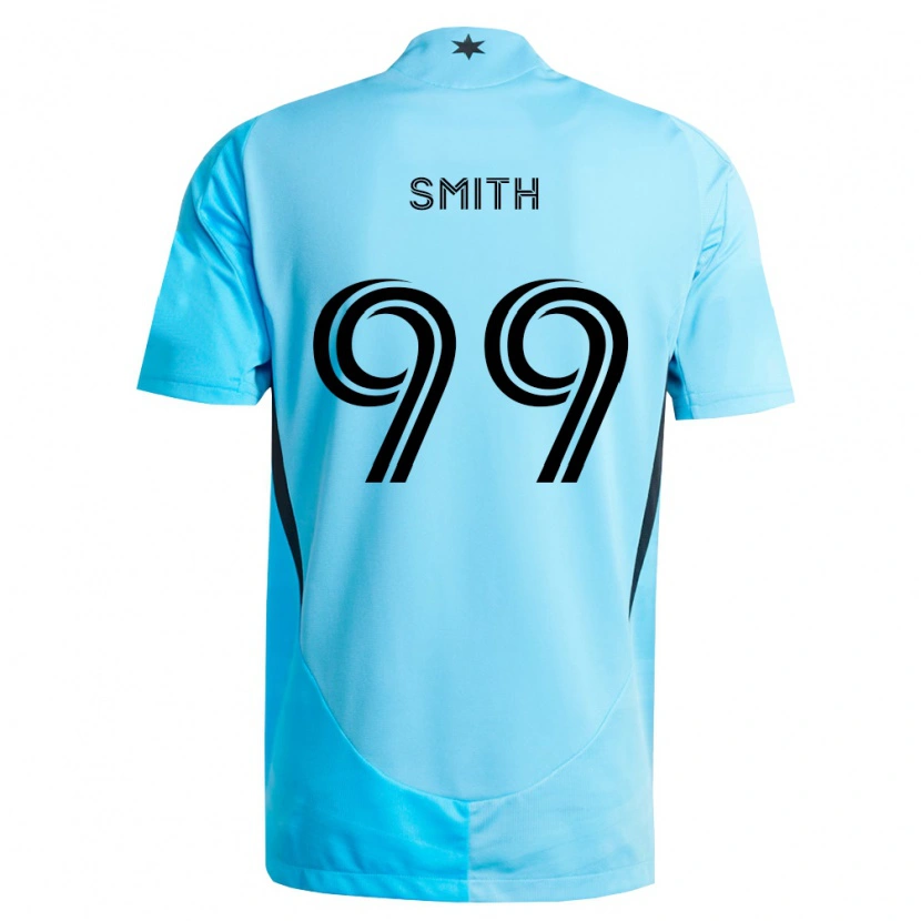 Danxen Män Jordan Adebayo-Smith #99 Ljusblå Svart Bortatröja Matchtröjor 2026/27 Tröjor T-Tröja