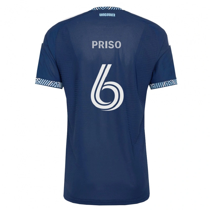 Danxen Män Ralph Priso #6 Mörkblå Vit Bortatröja Matchtröjor 2026/27 Tröjor T-Tröja