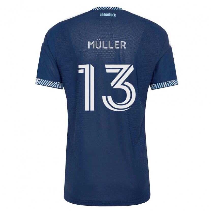 Danxen Män Thomas Müller #13 Mörkblå Vit Bortatröja Matchtröjor 2026/27 Tröjor T-Tröja