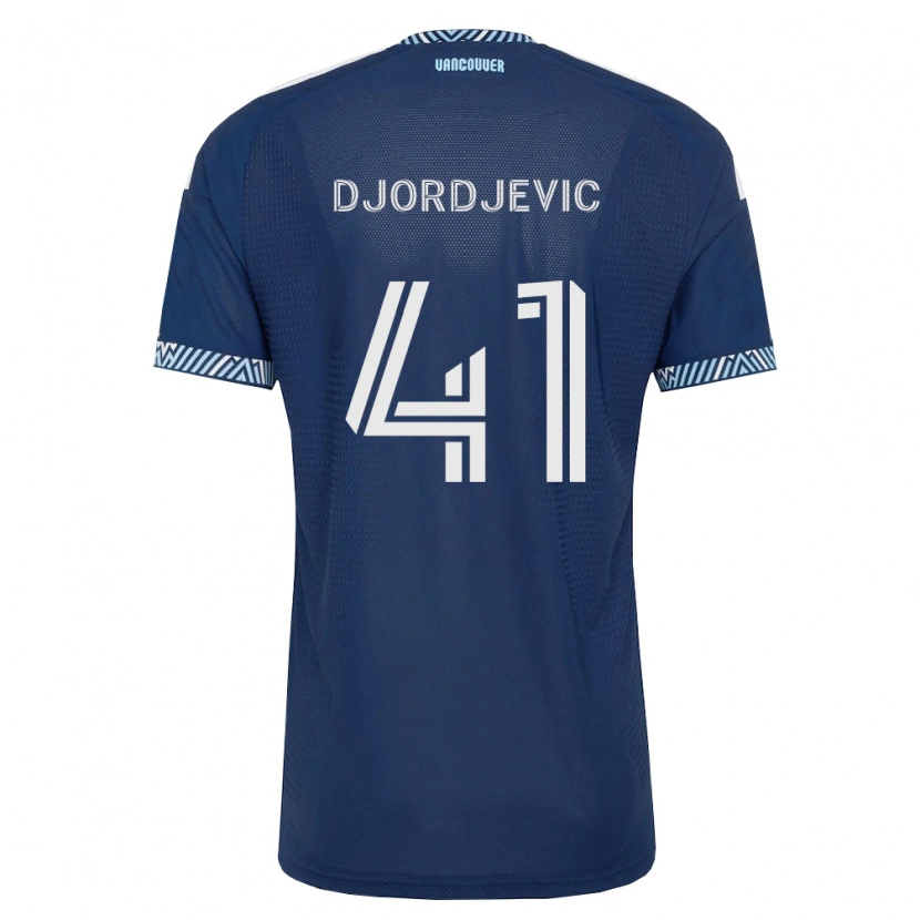 Danxen Män Nikola Djordjevic #41 Mörkblå Vit Bortatröja Matchtröjor 2026/27 Tröjor T-Tröja