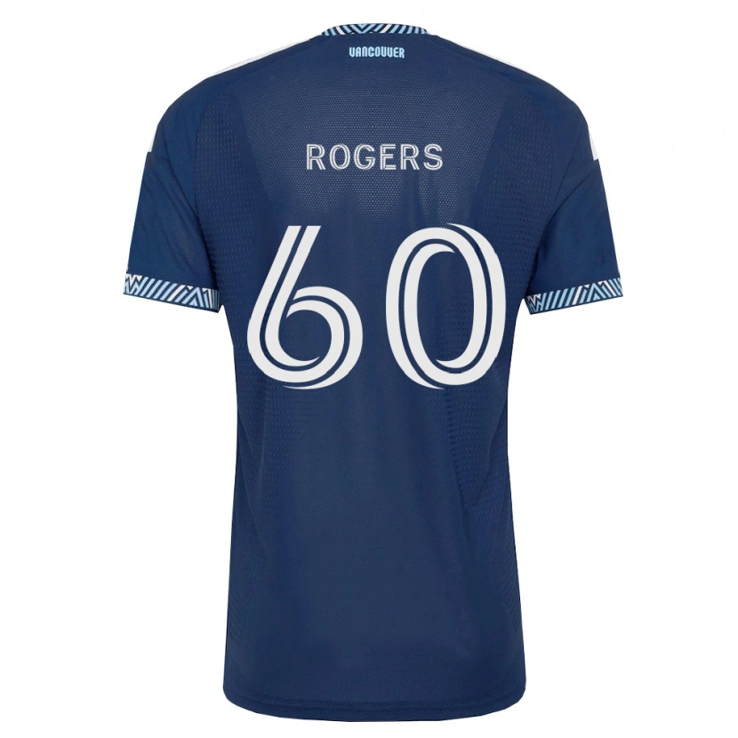 Danxen Män Sam Rogers #60 Mörkblå Vit Bortatröja Matchtröjor 2026/27 Tröjor T-Tröja