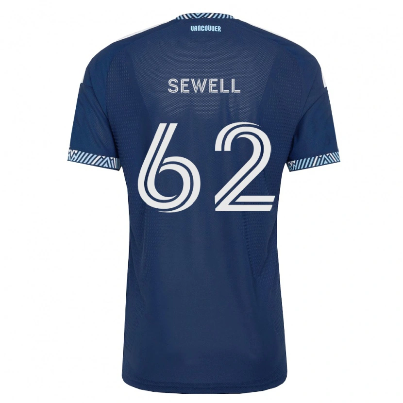 Danxen Män Ryder Sewell #62 Mörkblå Vit Bortatröja Matchtröjor 2026/27 Tröjor T-Tröja