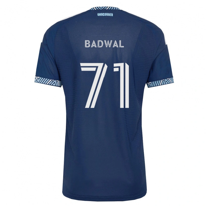 Danxen Män Manav Badwal #71 Mörkblå Vit Bortatröja Matchtröjor 2026/27 Tröjor T-Tröja