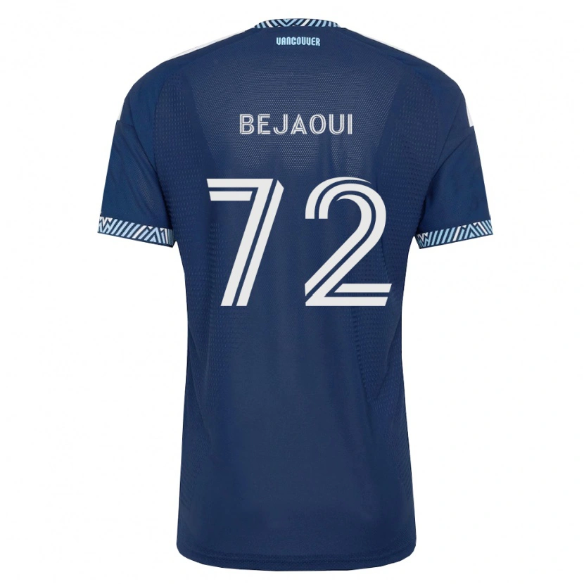 Danxen Män Aiden Bejaoui #72 Mörkblå Vit Bortatröja Matchtröjor 2026/27 Tröjor T-Tröja