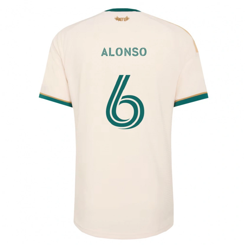 Danxen Män Júnior Alonso #6 Champagnegön Bortatröja Matchtröjor 2026/27 Tröjor T-Tröja