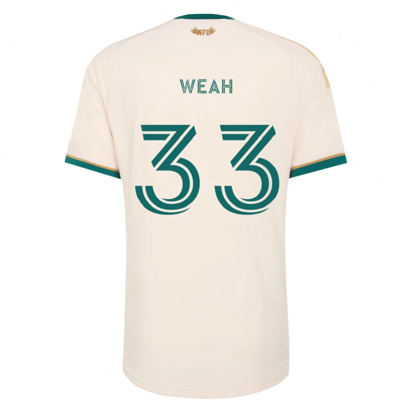 Danxen Män Patrick Weah #33 Champagnegön Bortatröja Matchtröjor 2026/27 Tröjor T-Tröja