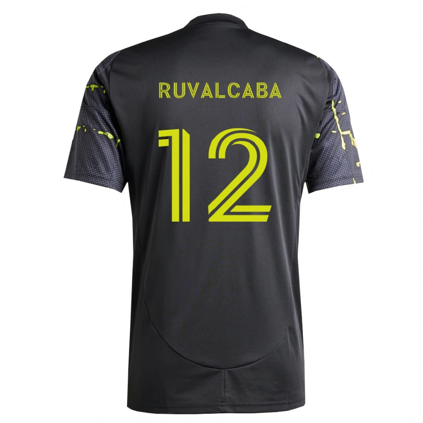 Danxen Män Cesar Ruvalcaba #12 Fluorescerande Gul Svart Bortatröja Matchtröjor 2026/27 Tröjor T-Tröja