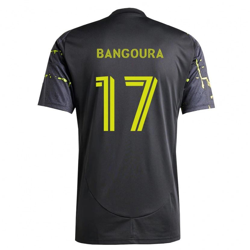 Danxen Män Sekou Bangoura #17 Fluorescerande Gul Svart Bortatröja Matchtröjor 2026/27 Tröjor T-Tröja