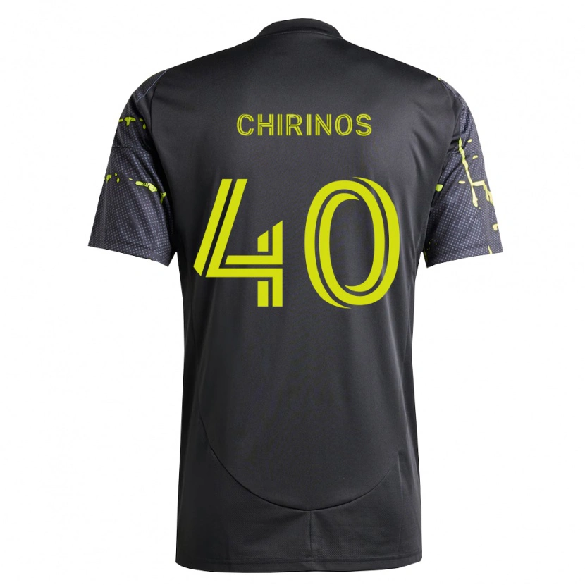Danxen Män Johann Chirinos #40 Fluorescerande Gul Svart Bortatröja Matchtröjor 2026/27 Tröjor T-Tröja