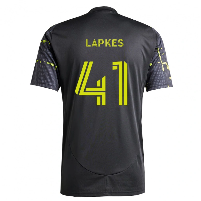 Danxen Män Stanislav Lapkes #41 Fluorescerande Gul Svart Bortatröja Matchtröjor 2026/27 Tröjor T-Tröja