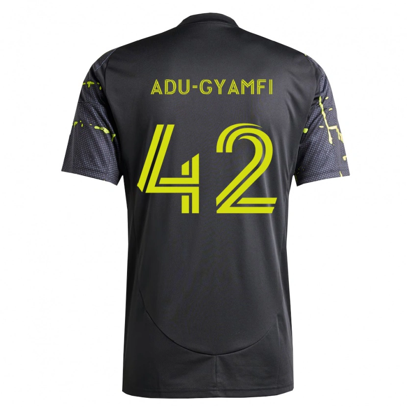 Danxen Män Brent Adu-Gyamfi #42 Fluorescerande Gul Svart Bortatröja Matchtröjor 2026/27 Tröjor T-Tröja