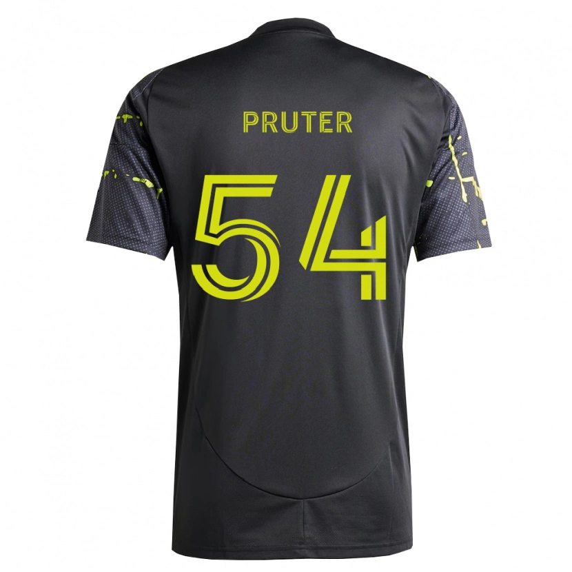 Danxen Män Luke Pruter #54 Fluorescerande Gul Svart Bortatröja Matchtröjor 2026/27 Tröjor T-Tröja