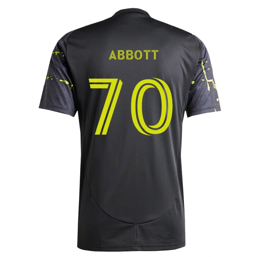 Danxen Män Keller Abbott #70 Fluorescerande Gul Svart Bortatröja Matchtröjor 2026/27 Tröjor T-Tröja