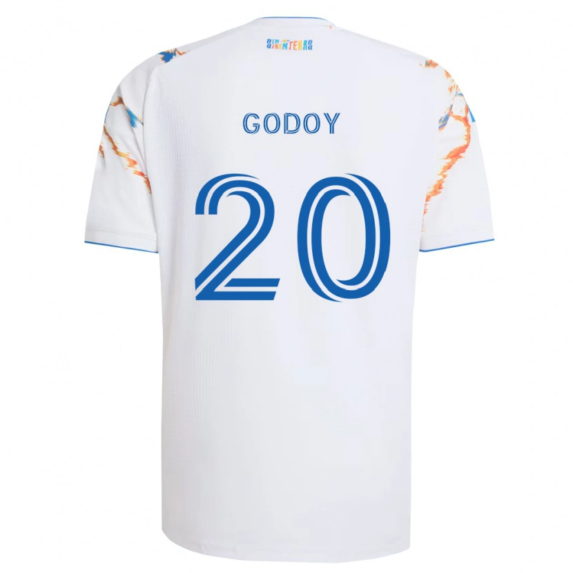 Danxen Män Aníbal Godoy #20 Vit Orange Blå Bortatröja Matchtröjor 2026/27 Tröjor T-Tröja