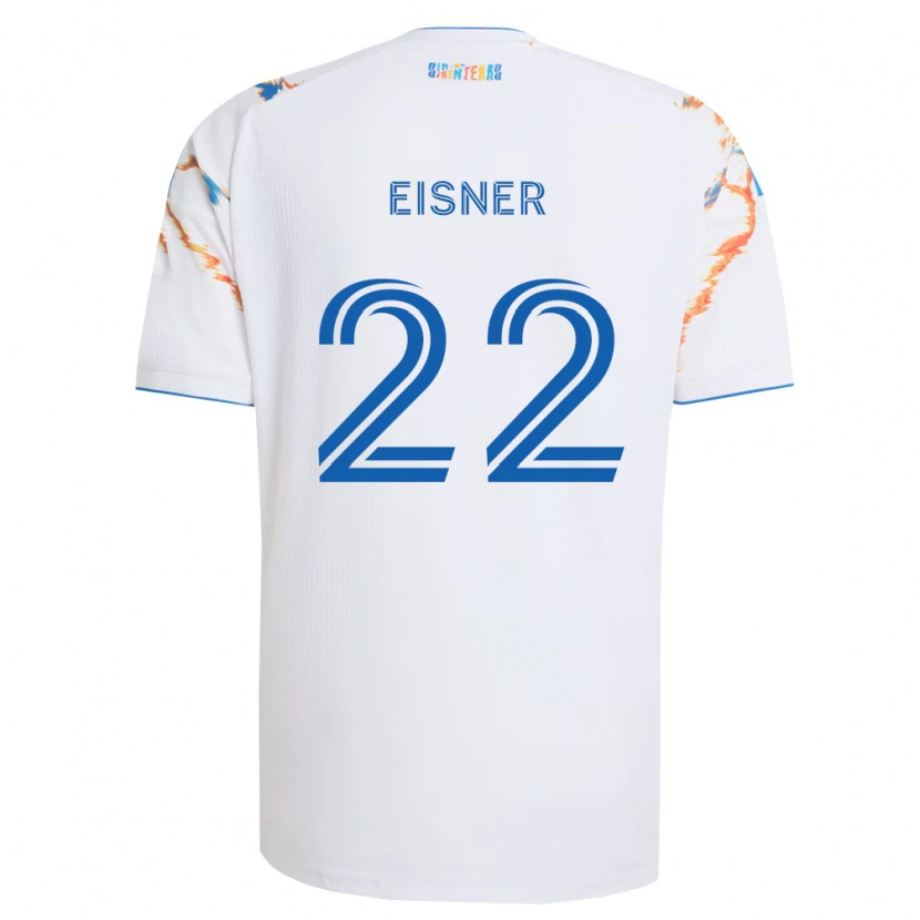 Danxen Män Wilson Eisner #22 Vit Orange Blå Bortatröja Matchtröjor 2026/27 Tröjor T-Tröja