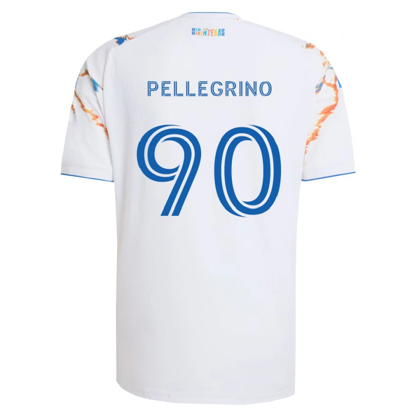 Danxen Män Amahl Pellegrino #90 Vit Orange Blå Bortatröja Matchtröjor 2026/27 Tröjor T-Tröja