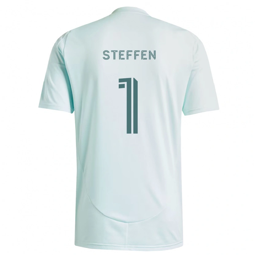 Danxen Män Zack Steffen #1 Vit Ljusgrön Bortatröja Matchtröjor 2026/27 Tröjor T-Tröja