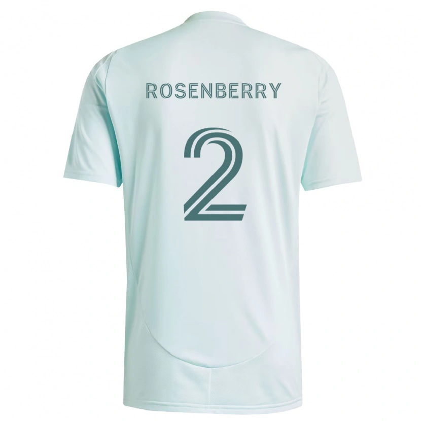 Danxen Män Keegan Rosenberry #2 Vit Ljusgrön Bortatröja Matchtröjor 2026/27 Tröjor T-Tröja