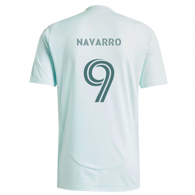 Danxen Män Rafael Navarro #9 Vit Ljusgrön Bortatröja Matchtröjor 2026/27 Tröjor T-Tröja