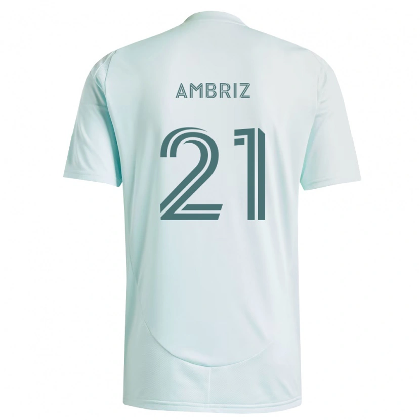 Danxen Män Diego Ambriz #21 Vit Ljusgrön Bortatröja Matchtröjor 2026/27 Tröjor T-Tröja