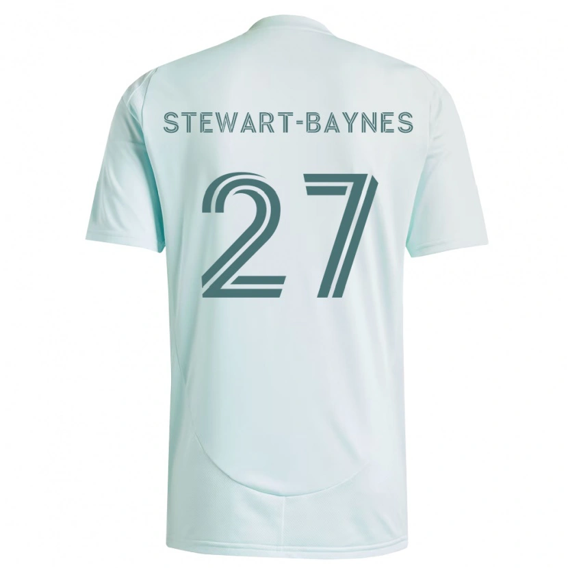 Danxen Män Kimani Stewart-Baynes #27 Vit Ljusgrön Bortatröja Matchtröjor 2026/27 Tröjor T-Tröja