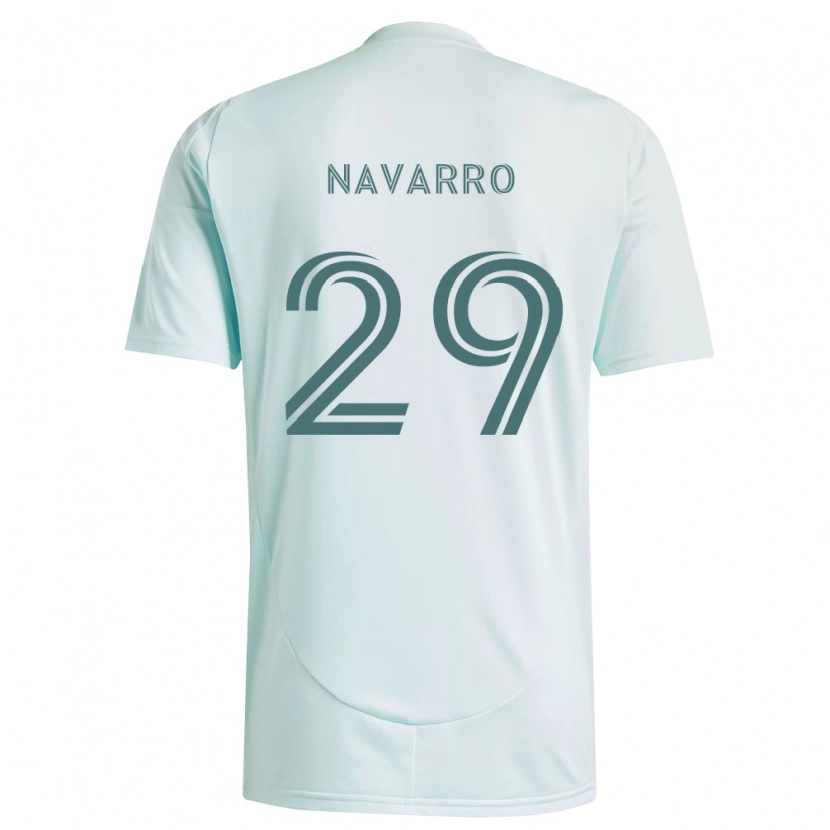 Danxen Män Miguel Navarro #29 Vit Ljusgrön Bortatröja Matchtröjor 2026/27 Tröjor T-Tröja
