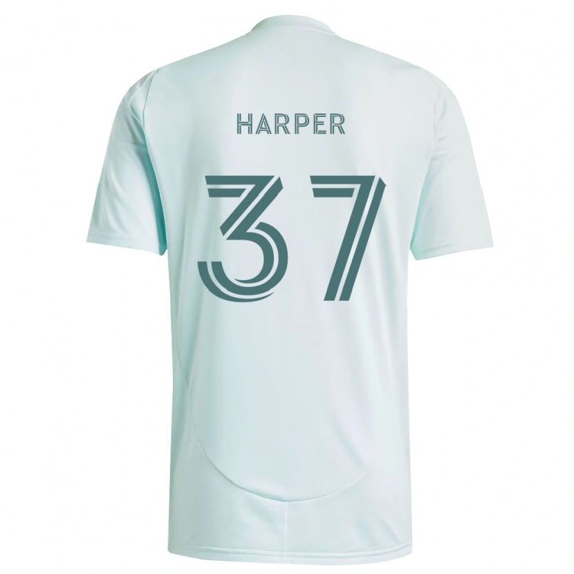 Danxen Män Charlie Harper #37 Vit Ljusgrön Bortatröja Matchtröjor 2026/27 Tröjor T-Tröja