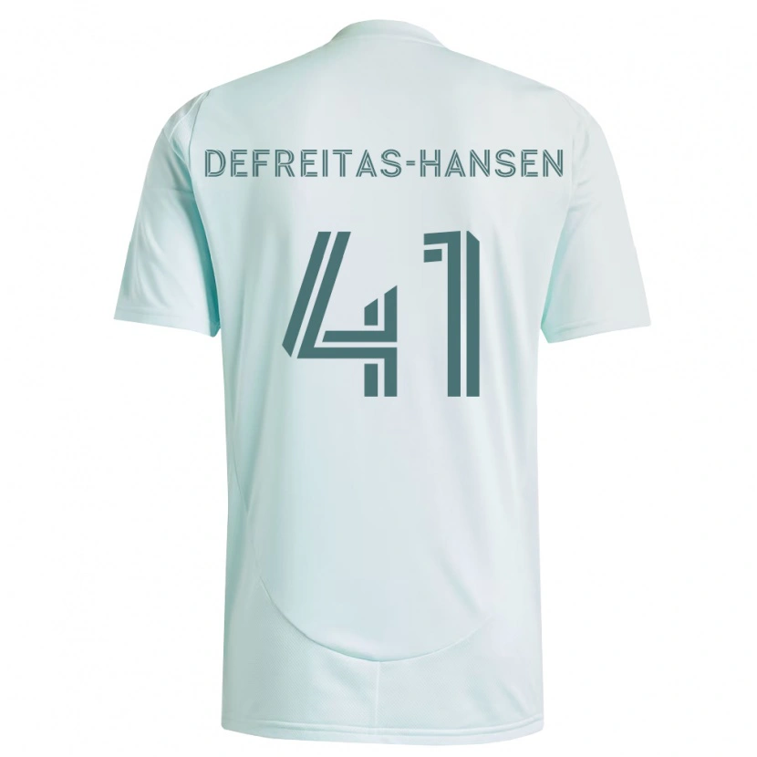Danxen Män Nicolas Hansen #41 Vit Ljusgrön Bortatröja Matchtröjor 2026/27 Tröjor T-Tröja