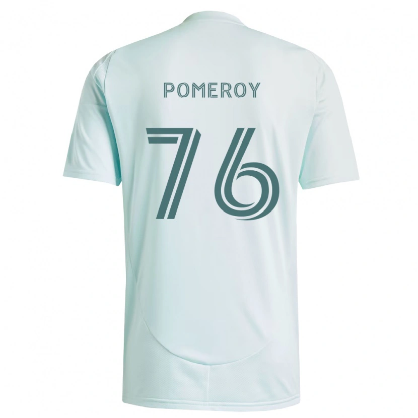 Danxen Män Jack Pomeroy #76 Vit Ljusgrön Bortatröja Matchtröjor 2026/27 Tröjor T-Tröja