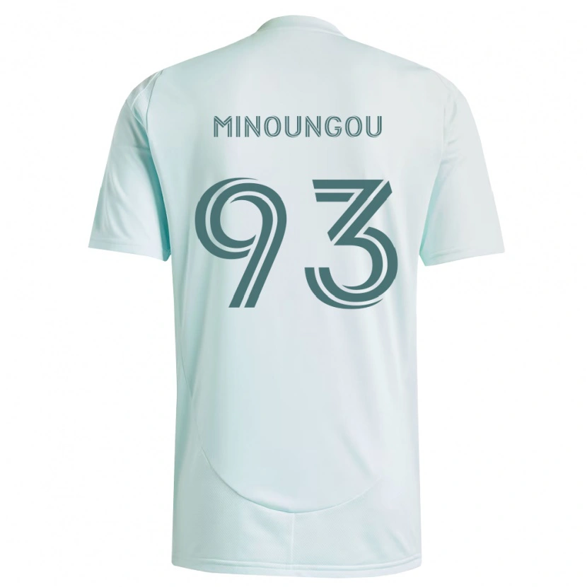 Danxen Män Georgi Minoungou #93 Vit Ljusgrön Bortatröja Matchtröjor 2026/27 Tröjor T-Tröja