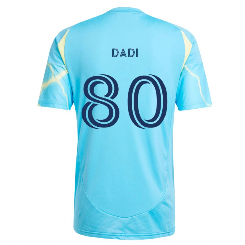 Danxen Män Paco Dadi #80 Ljusblå Svart Ljusgul Bortatröja Matchtröjor 2026/27 Tröjor T-Tröja