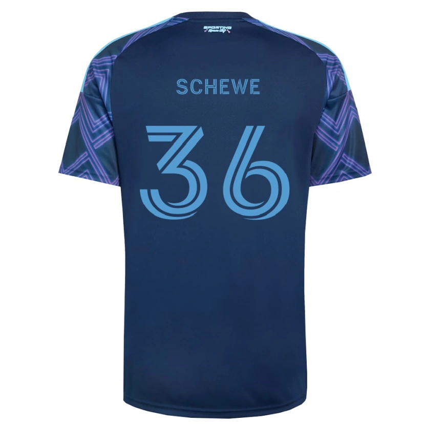 Danxen Män Ryan Schewe #36 Kungligt Blå Lila Bortatröja Matchtröjor 2026/27 Tröjor T-Tröja
