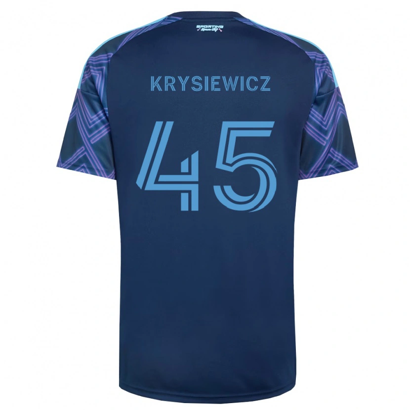 Danxen Män Brady Krysiewicz #45 Kungligt Blå Lila Bortatröja Matchtröjor 2026/27 Tröjor T-Tröja