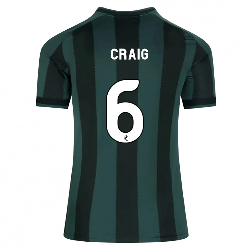 Danxen Män Chloe Craig #6 Mörk Skiffergrå Svart Bortatröja Matchtröjor 2026/27 Tröjor T-Tröja