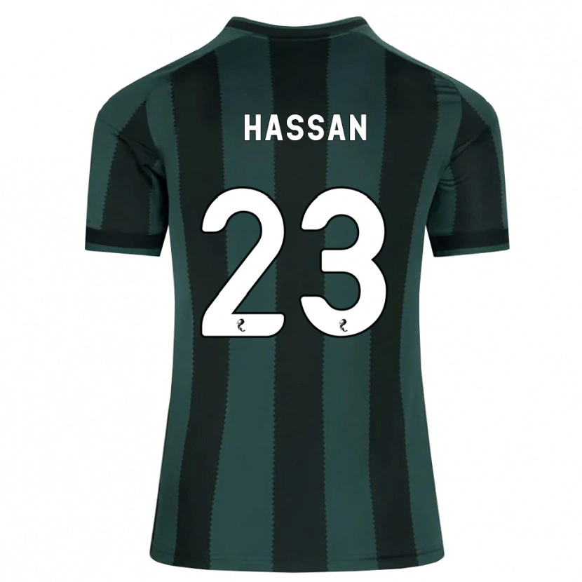 Danxen Män Haissem Hassan #23 Mörk Skiffergrå Svart Bortatröja Matchtröjor 2026/27 Tröjor T-Tröja