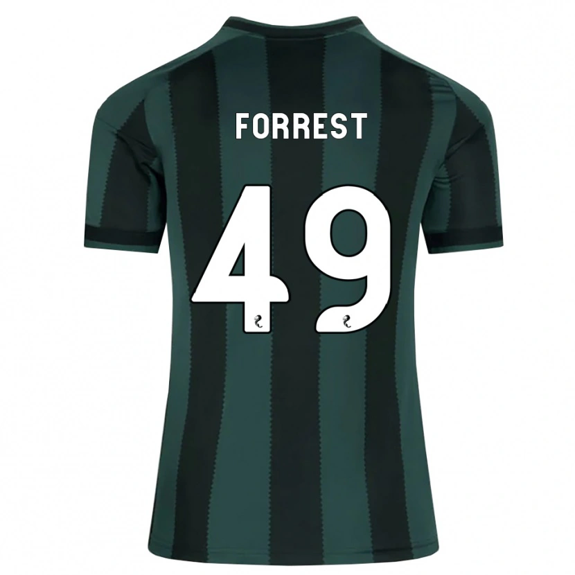 Danxen Män James Forrest #49 Mörk Skiffergrå Svart Bortatröja Matchtröjor 2026/27 Tröjor T-Tröja