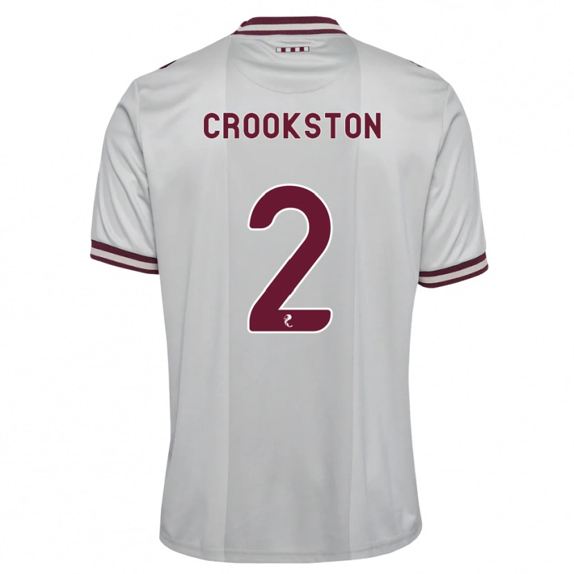 Danxen Män Gregor Crookston #2 Vit Vinröd Bortatröja Matchtröjor 2026/27 Tröjor T-Tröja