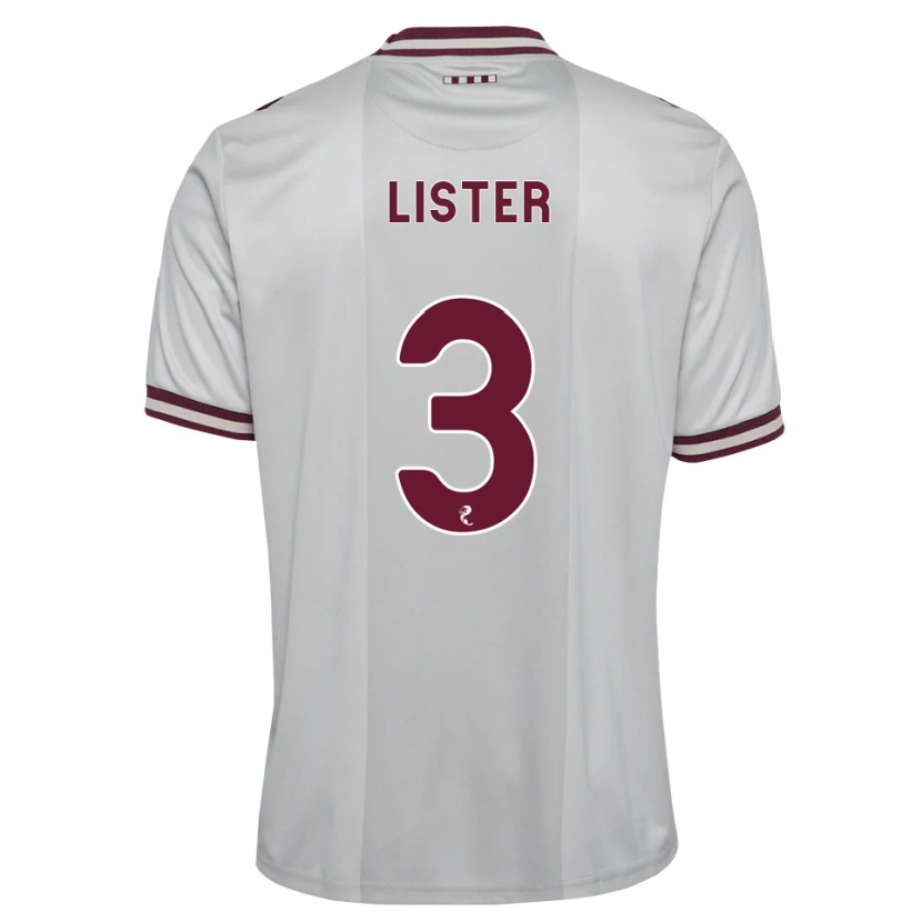 Danxen Män Henry Lister #3 Vit Vinröd Bortatröja Matchtröjor 2026/27 Tröjor T-Tröja