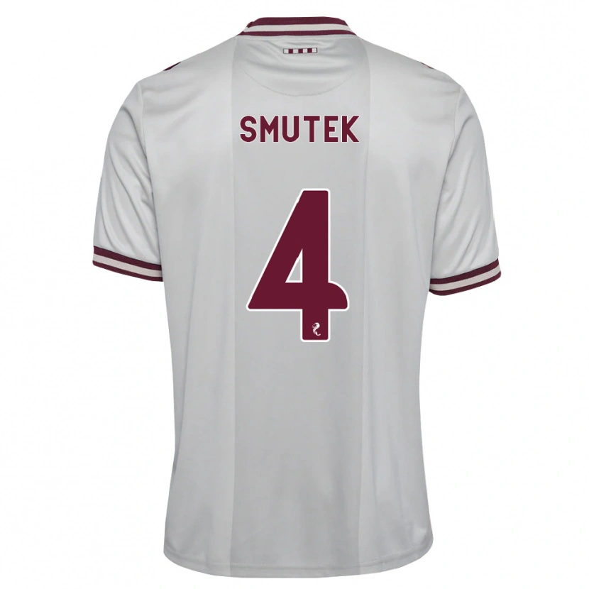 Danxen Män Kai Smutek #4 Vit Vinröd Bortatröja Matchtröjor 2026/27 Tröjor T-Tröja